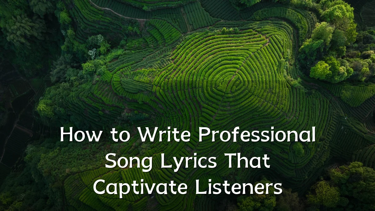 How to Write Professional Song Lyrics That Captivate Listeners