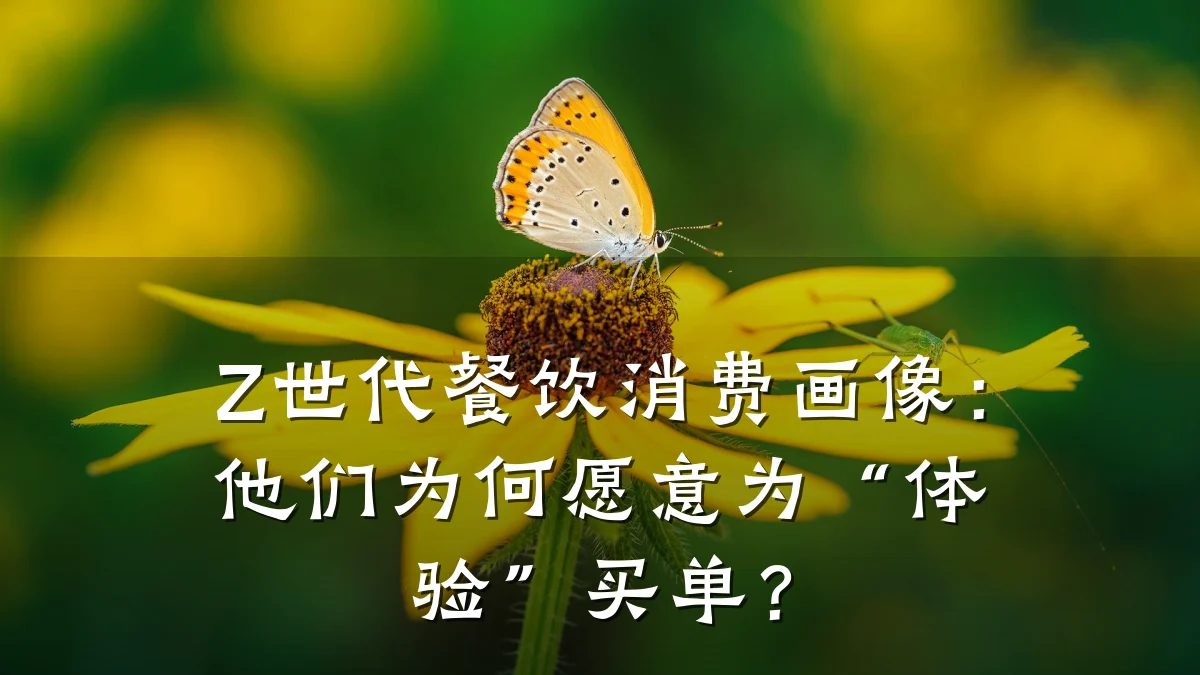 Z世代餐饮消费画像:他们为何愿意为“体验”买单?