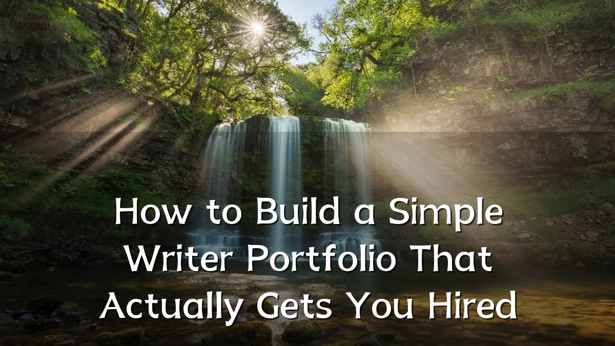 How to Build a Simple Writer Portfolio That Actually Gets You Hired