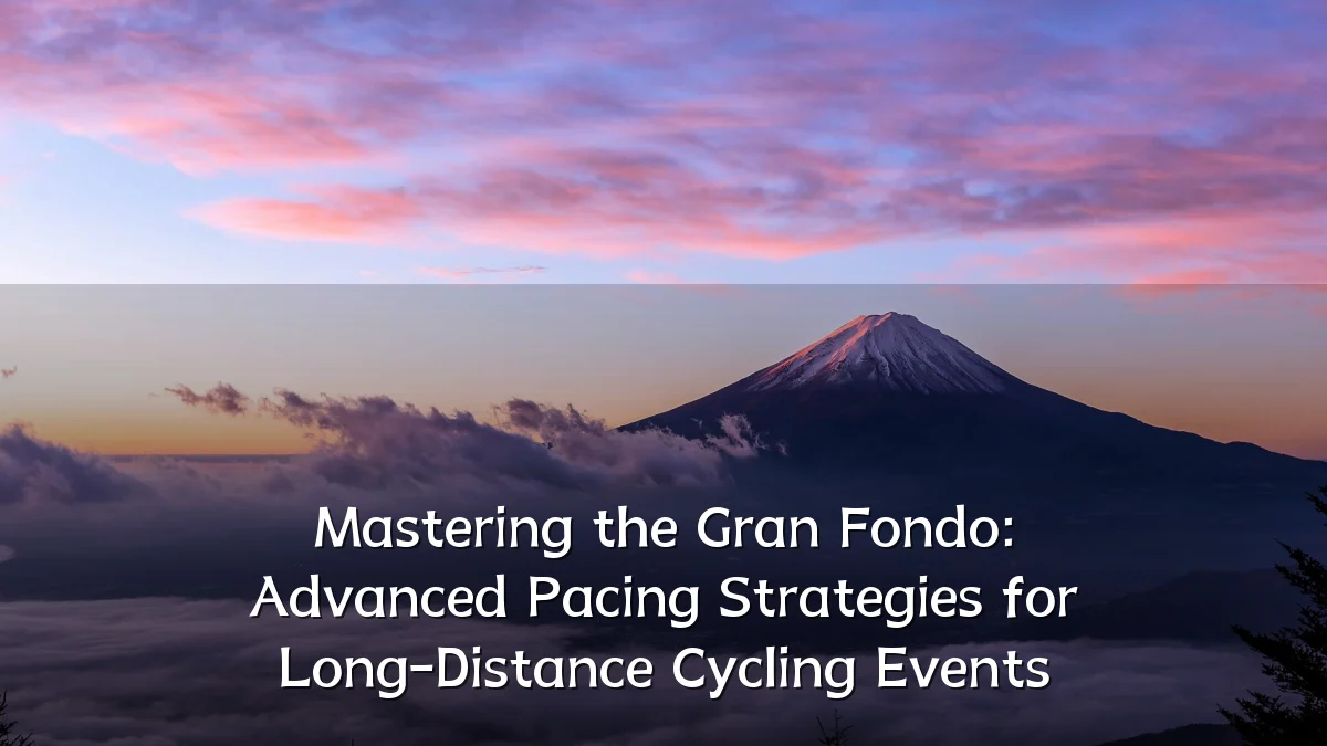 Mastering the Gran Fondo: Advanced Pacing Strategies for Long-Distance Cycling Events
