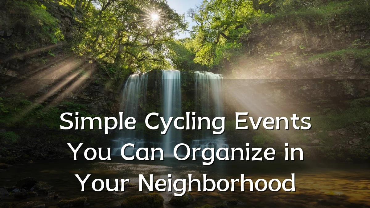 Simple Cycling Events You Can Organize in Your Neighborhood
