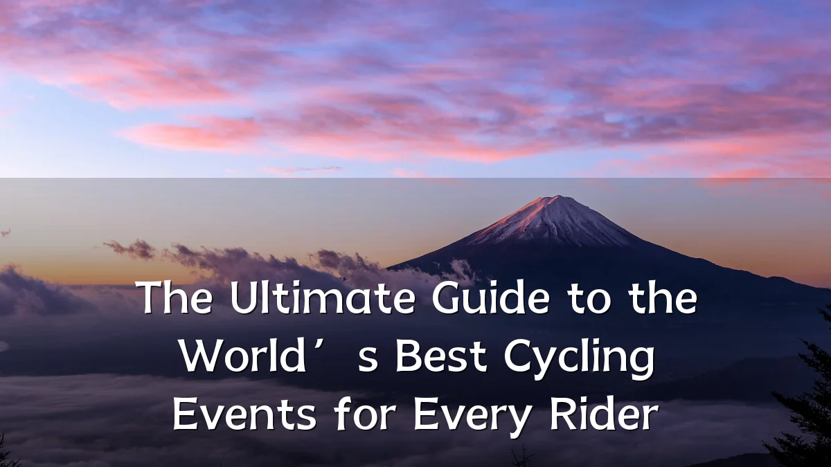The Ultimate Guide to the World’s Best Cycling Events for Every Rider